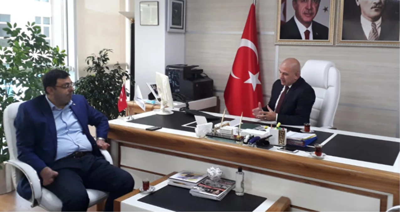 AK Parti İstanbul Milletvekili Serkan Bayram, Özulaş A.Ş Başkanı Sedat Şahin\'i Ziyaret Etti