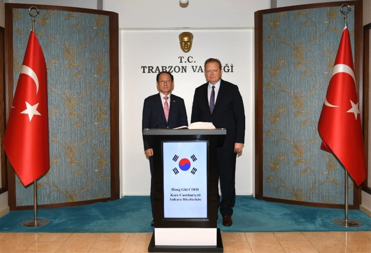 Kore Cumhuriyeti Ankara Büyükelçisi Ghi\'den Trabzon Valiliği\'ne Ziyaret