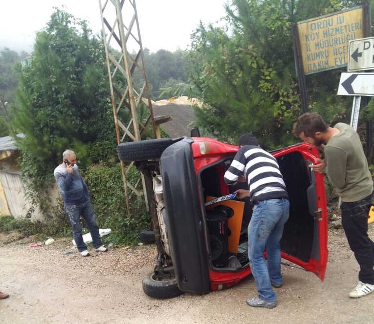 Ordu\'da Trafik Kazası: 1 Yaralı