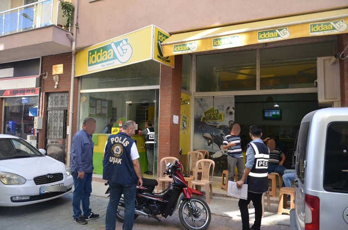 Uşak\'ta Yasadışı Bahis Operasyonu