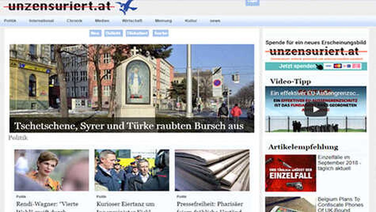 Facebook, Avusturya\'nın Aşırı Sağcı Haber Sitesini Kapattı