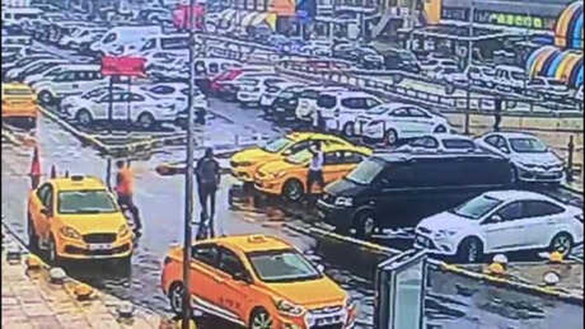 Otogardaki Taksici Kavgası Kamerada