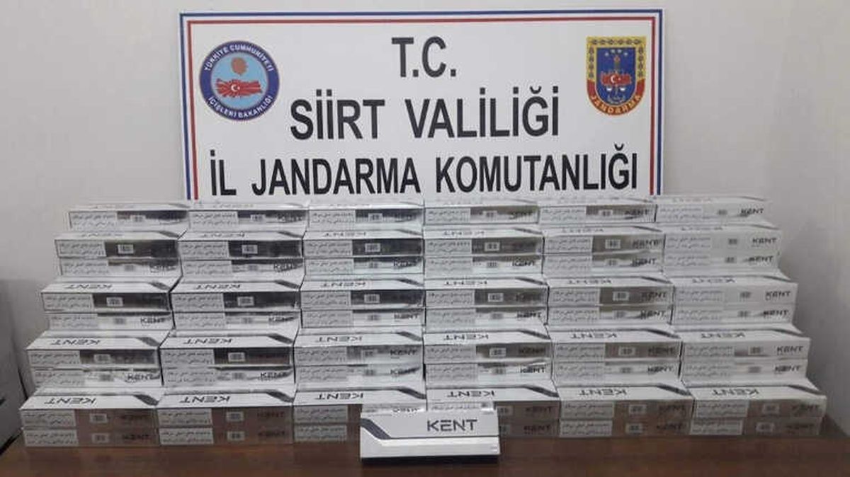 Siirt\'te Bin 750 Paket Kaçak Sigara Ele Geçirildi