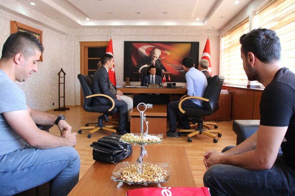 Başkan Türkan\'dan Kaymakam Kaçmaz\'a Ziyaret