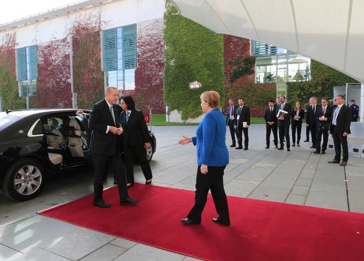 Cumhurbaşkanı Erdoğan, Merkel ile Görüştü