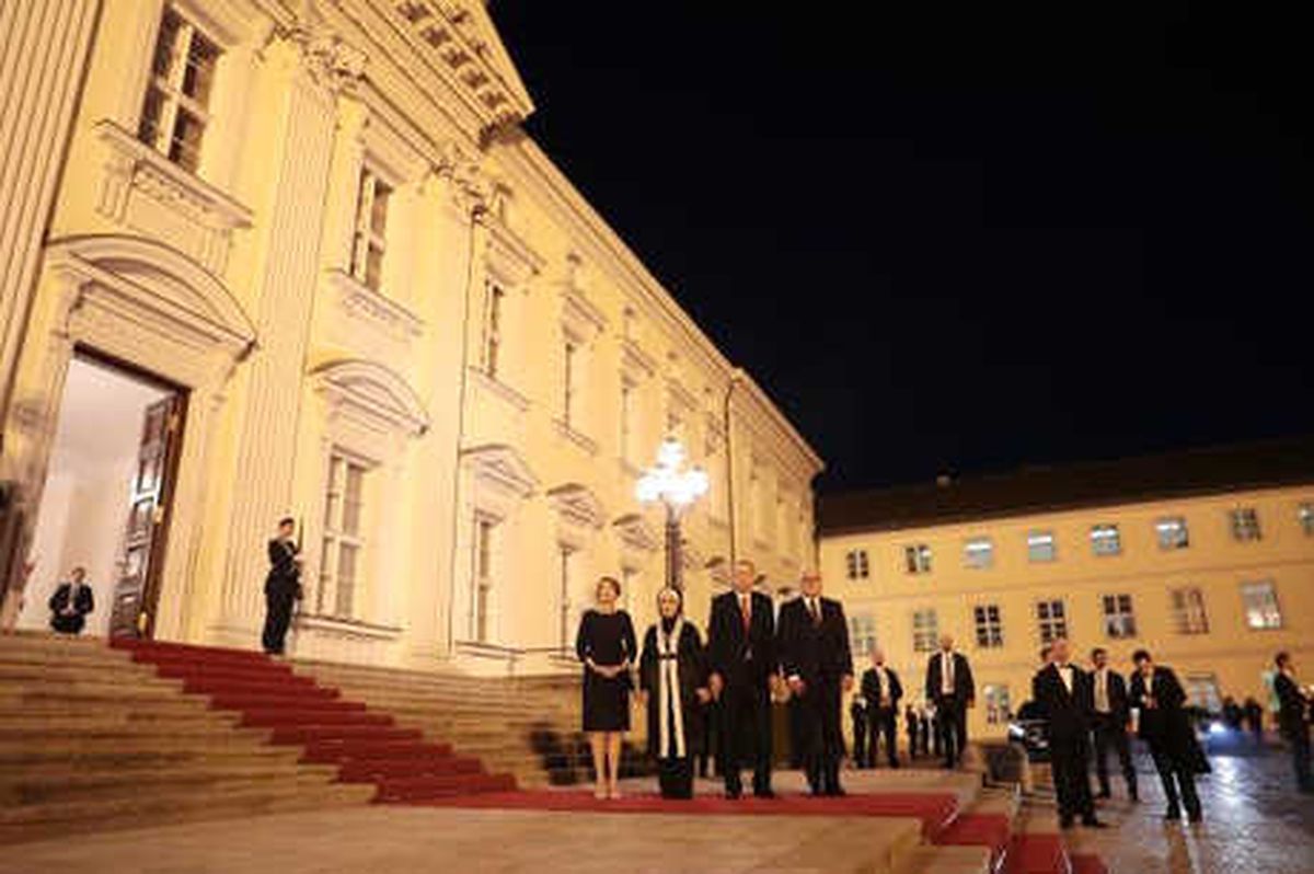 Cumhurbaşkanı Erdoğan, Steinmeier Tarafından Verilan Akşam Yemeğine Katıldı