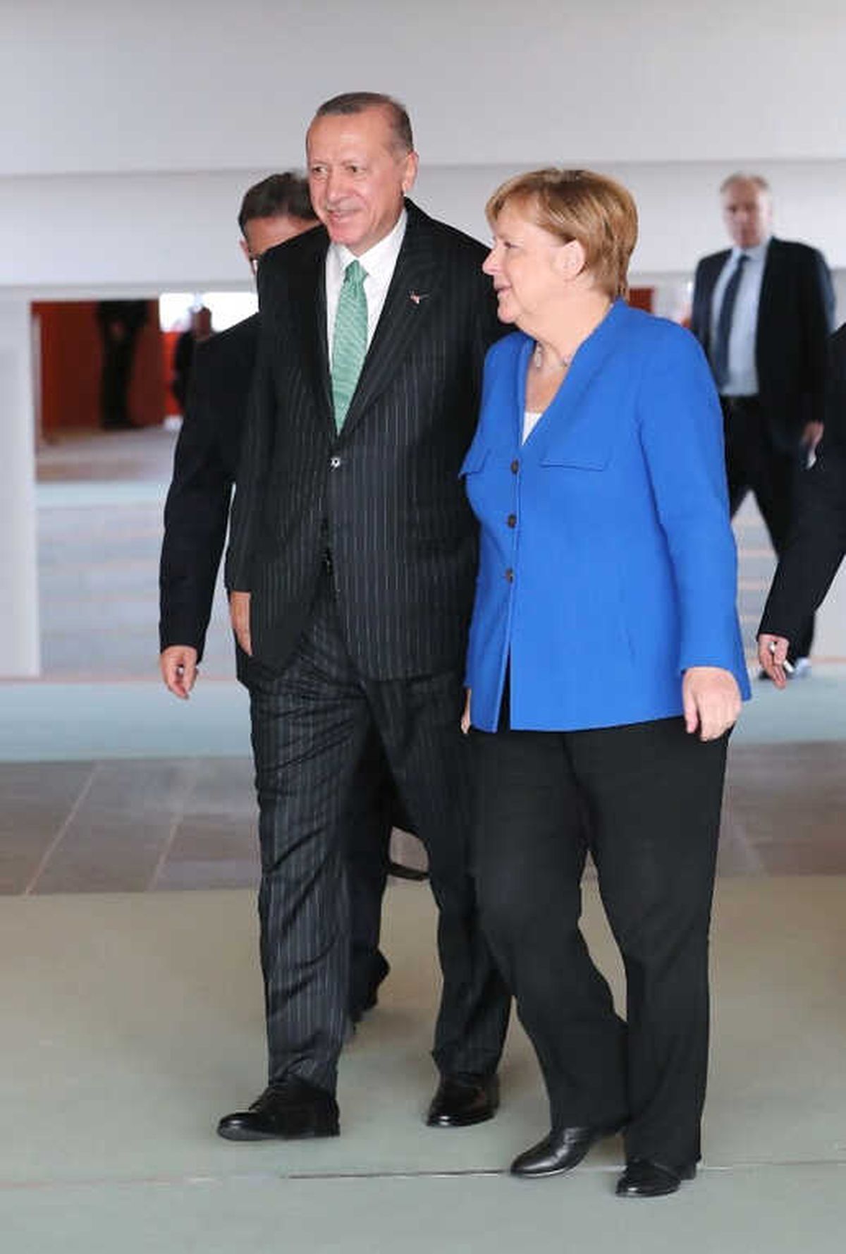 Erdoğan ve Merkel Çalışma Yemeğinde Bir Araya Geldi