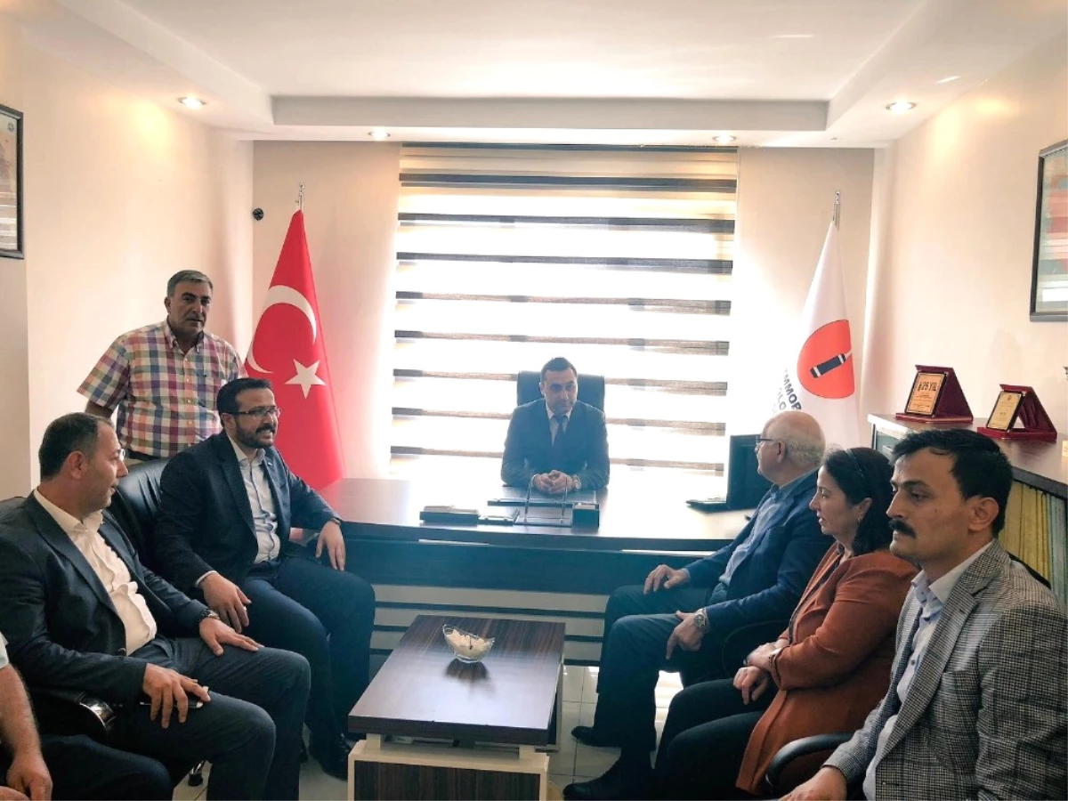 Milletvekili Erdoğan\'dan Jeoloji Mühendisleri Odası Başkanı Arslanoğlu\'na Ziyaret