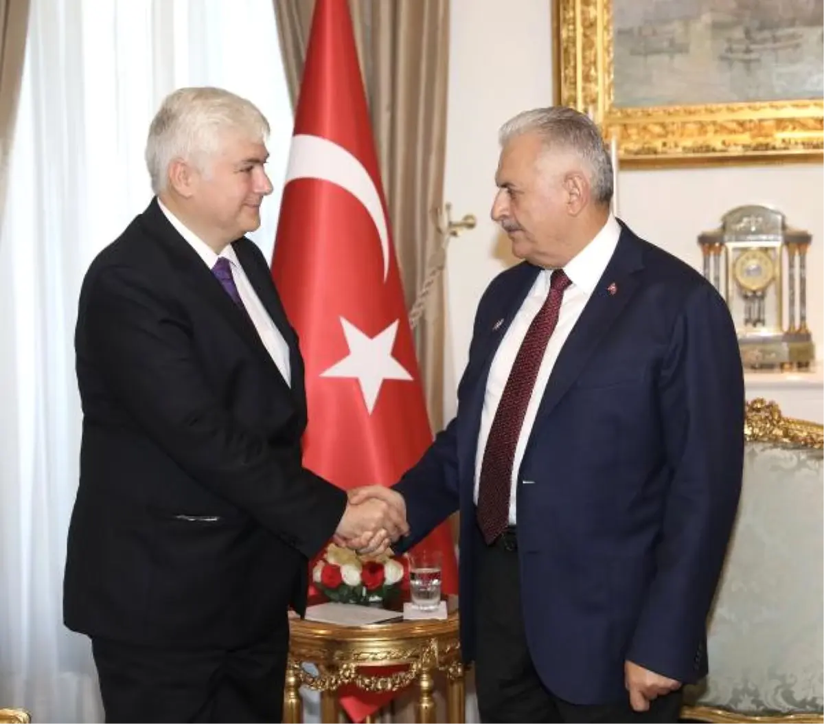 TBMM Başkanı Yıldırım, Gürcistan ile Güney Kore Ankara Büyükelçilerini Kabul Etti