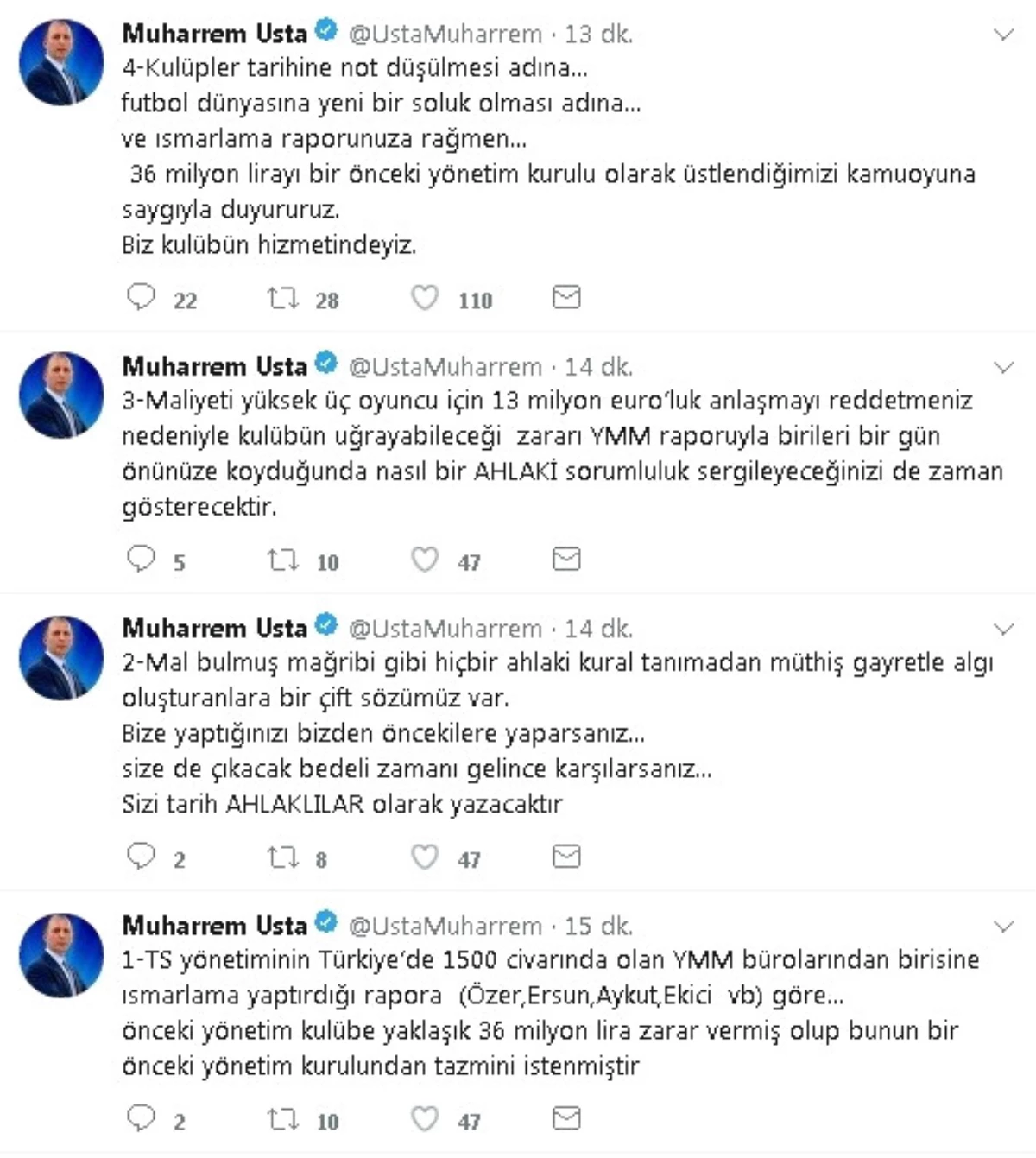 Muharrem Usta, 36 Milyon TL\'lik Borcu Üstlendi