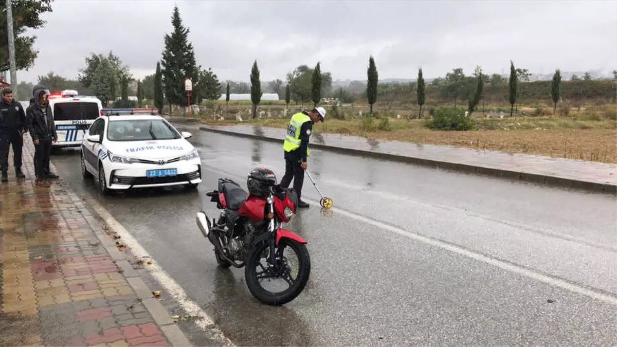 Edirne\'de Trafik Kazası: 1 Yaralı