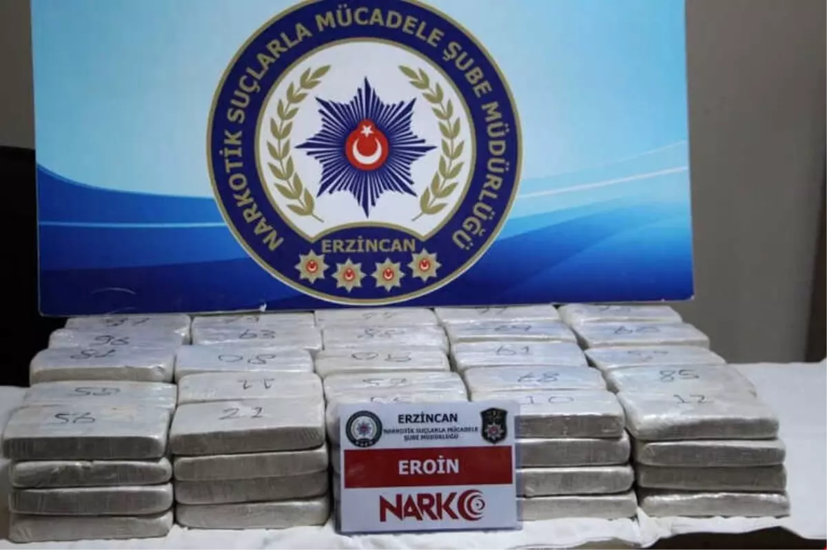 Erzincan\'da 51 Kilo 193 Gram Eroin Ele Geçirildi