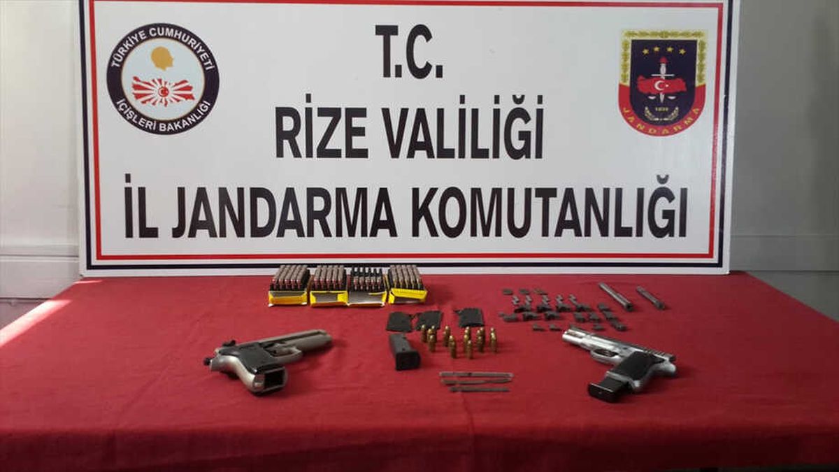 Rize\'de Kaçak Silah Atölyesine Operasyon