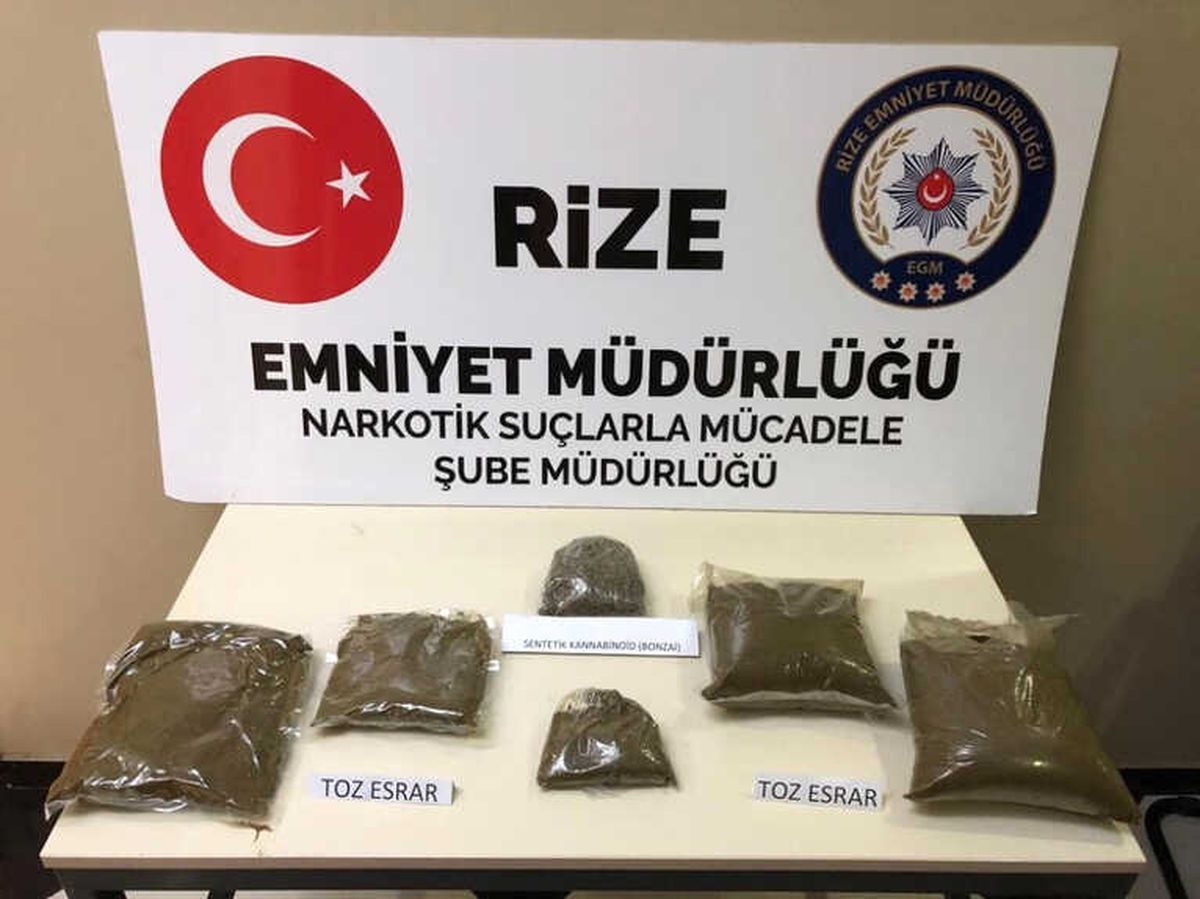 Rize\'de Uyuşturucu Operasyonu: 5 Gözaltı