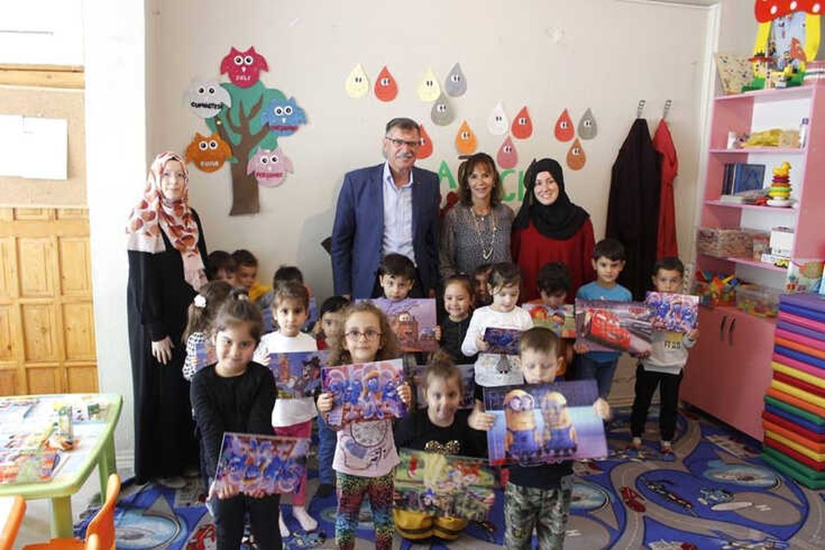 Başkan Duymuş, Minik Kur\'an Kursu Öğrencilerini Ziyaret Etti