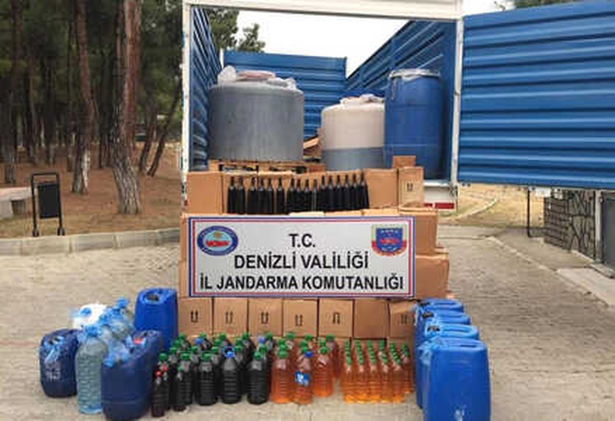 Jandarmadan Kaçak İçki Operasyonu