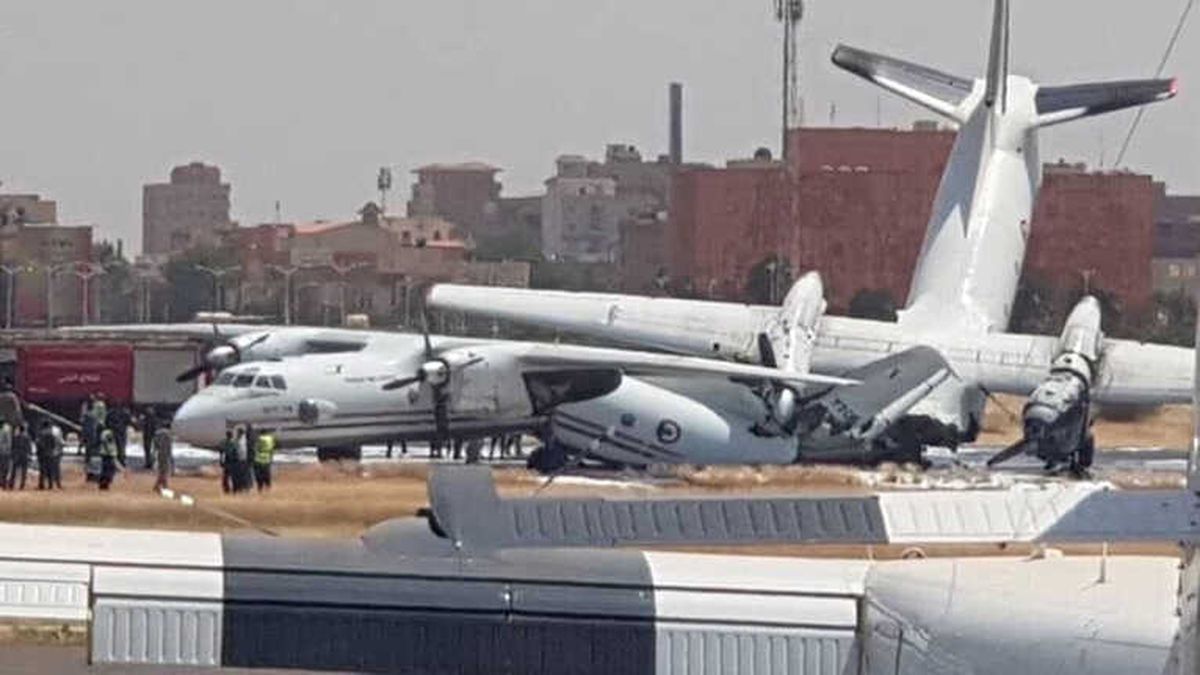 Sudan\'da 2 Askeri Uçak Çarpıştı
