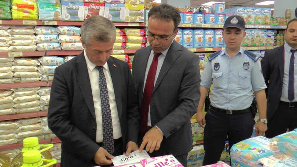 Tahmazoğlu\'ndan Market Denetimi