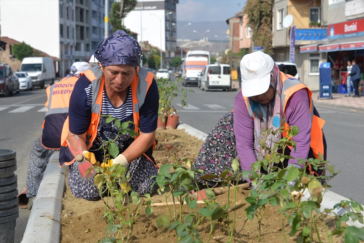 Bozüyük\'te Refüjler Çiçeklerle Süsleniyor