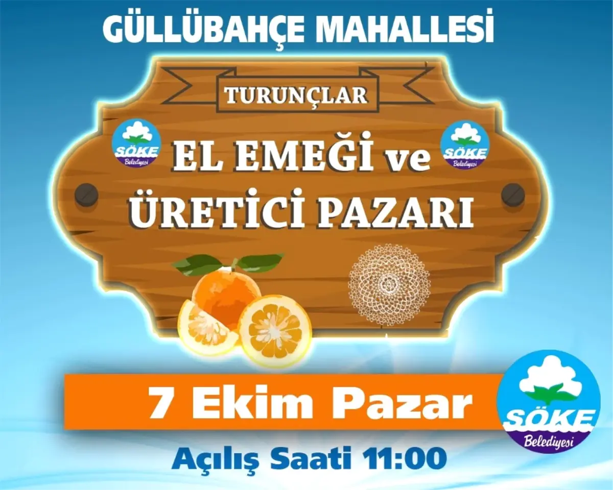 Güllübahçe Turunçlar El Emeği ve Üretici Pazarı Açılıyor