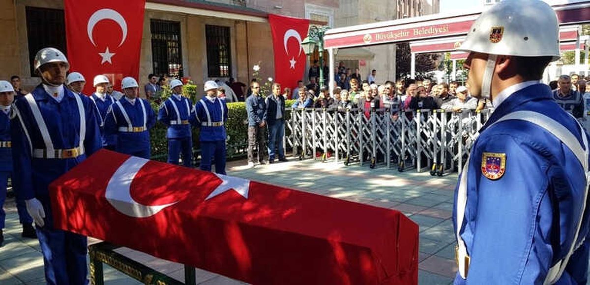Şehit Gök\'ün Cenazesi Reşadiye Camii\'ne Getirildi