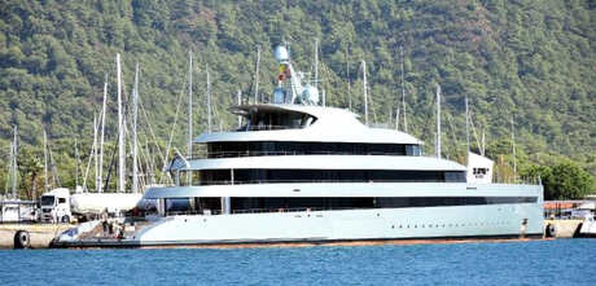 Haftalık Kirası 1 Milyon Euro Olan Yat, Marmaris\'te