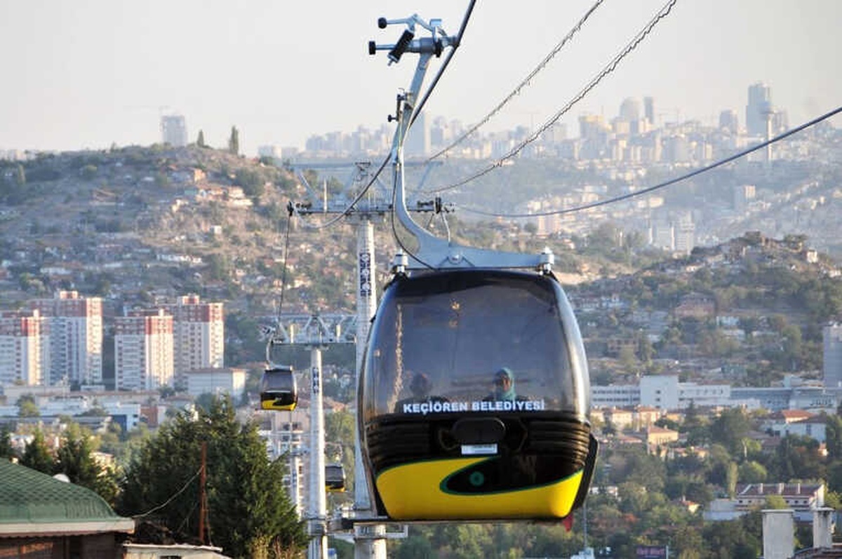 Keçiören\'de Teleferik Seferleri Yeniden Başladı