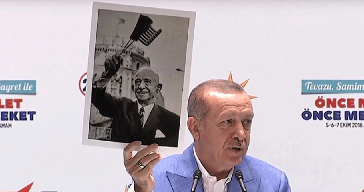Cumhurbaşkanı Erdoğan, İnönü\'nün Amerikan Bayraklı Fotoğrafını Paylaştı