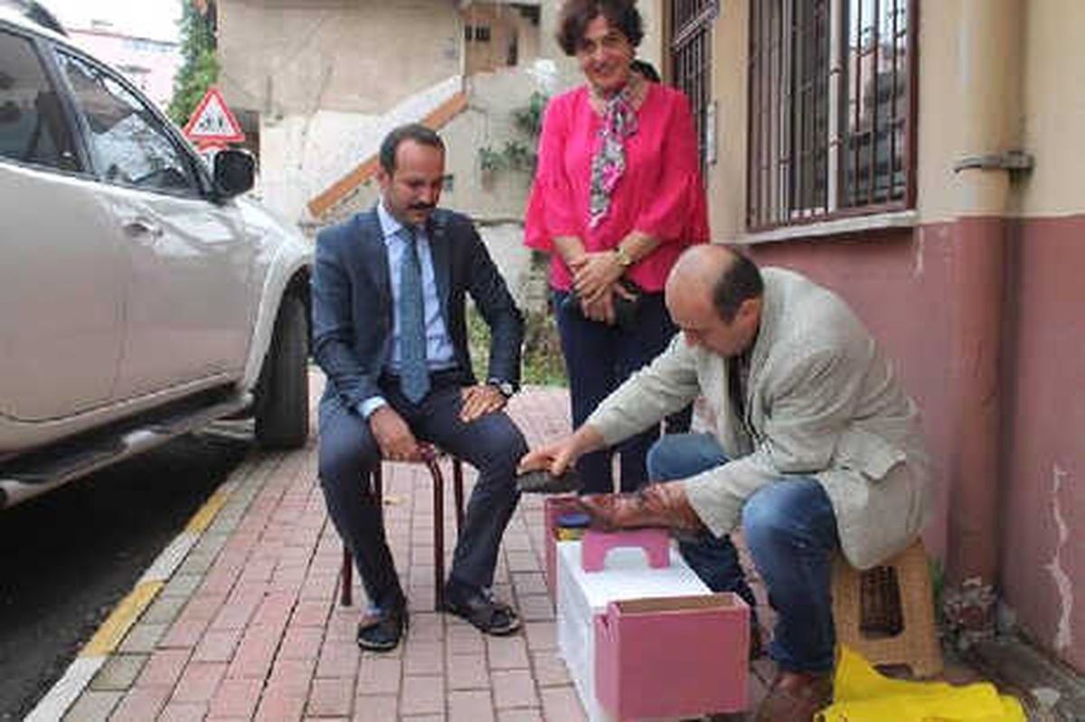 Hediye Çiçekleri Sattırdı, İlçe Sakinine Boya Sandığı Aldırdı