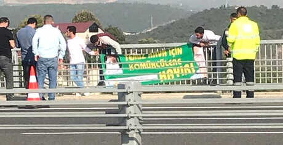 Osmangazi Köprüsü\'nde \'Kömürcüler Osb\' Eylemi