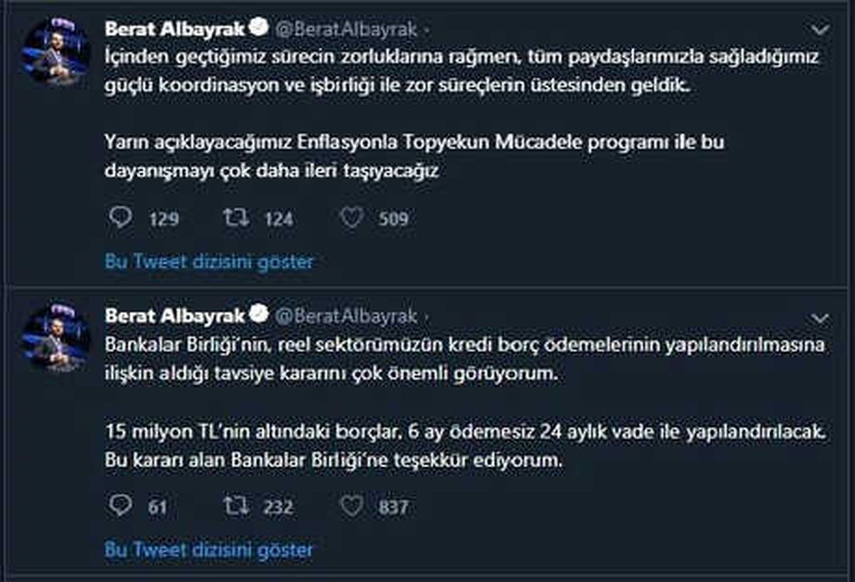 Albayrak: Enflasyonla Topyekün Mücadele Programı\'nı Açıklayacağız
