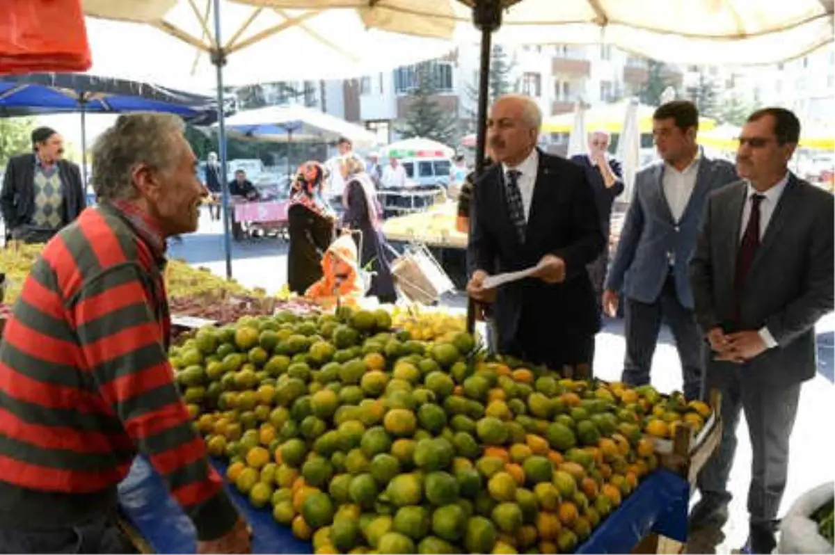 Çorum Belediye Başkanı Gül, Pazarda Denetim Yaptı