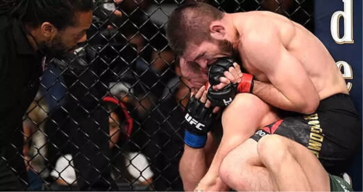 Dağıstanlı Dövüşçü Nurmagomedov, Kendisine "Terörist" Diyen Rakibini Perişan Etti