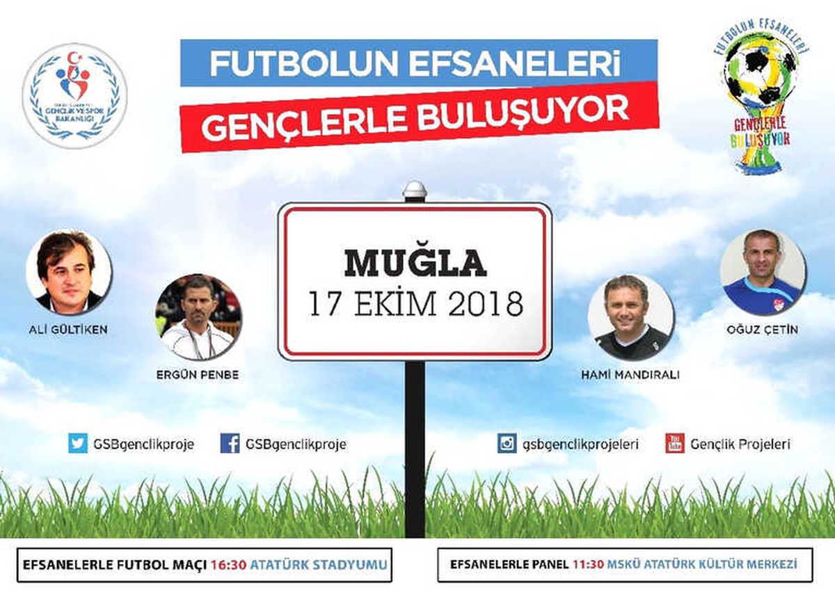 Futbolun Efsaneleri Muğla\'da Gençlerle Buluşuyor