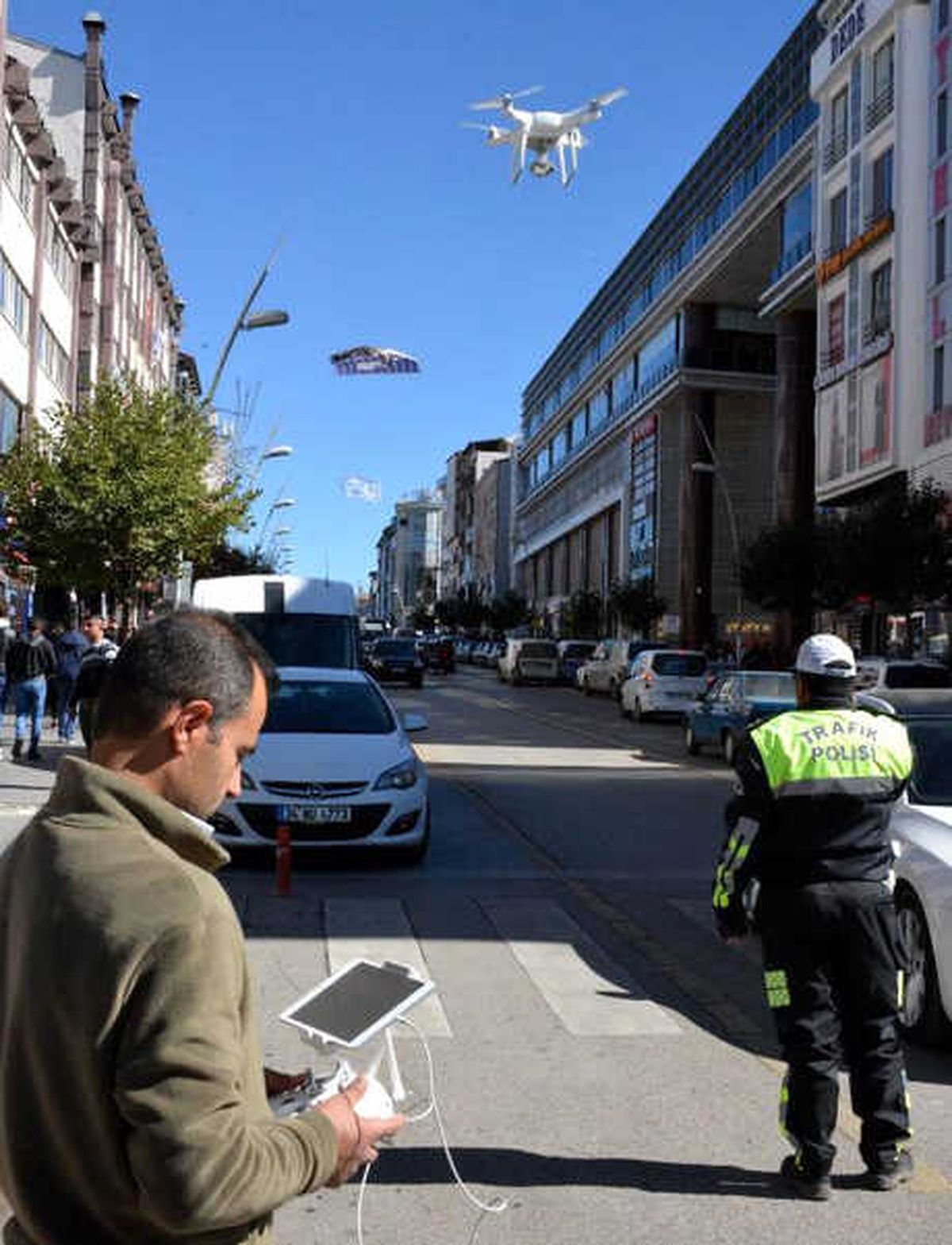 Hata Yapan Sürücüler \'Drone\' İle Yakalandı
