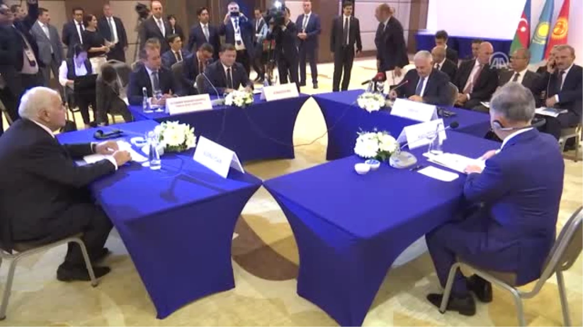 TBMM Başkanı Yıldırım, Mamayusupov, Dzhumabekov, Nigmatulin ve Asadov ile Bir Araya Geldi