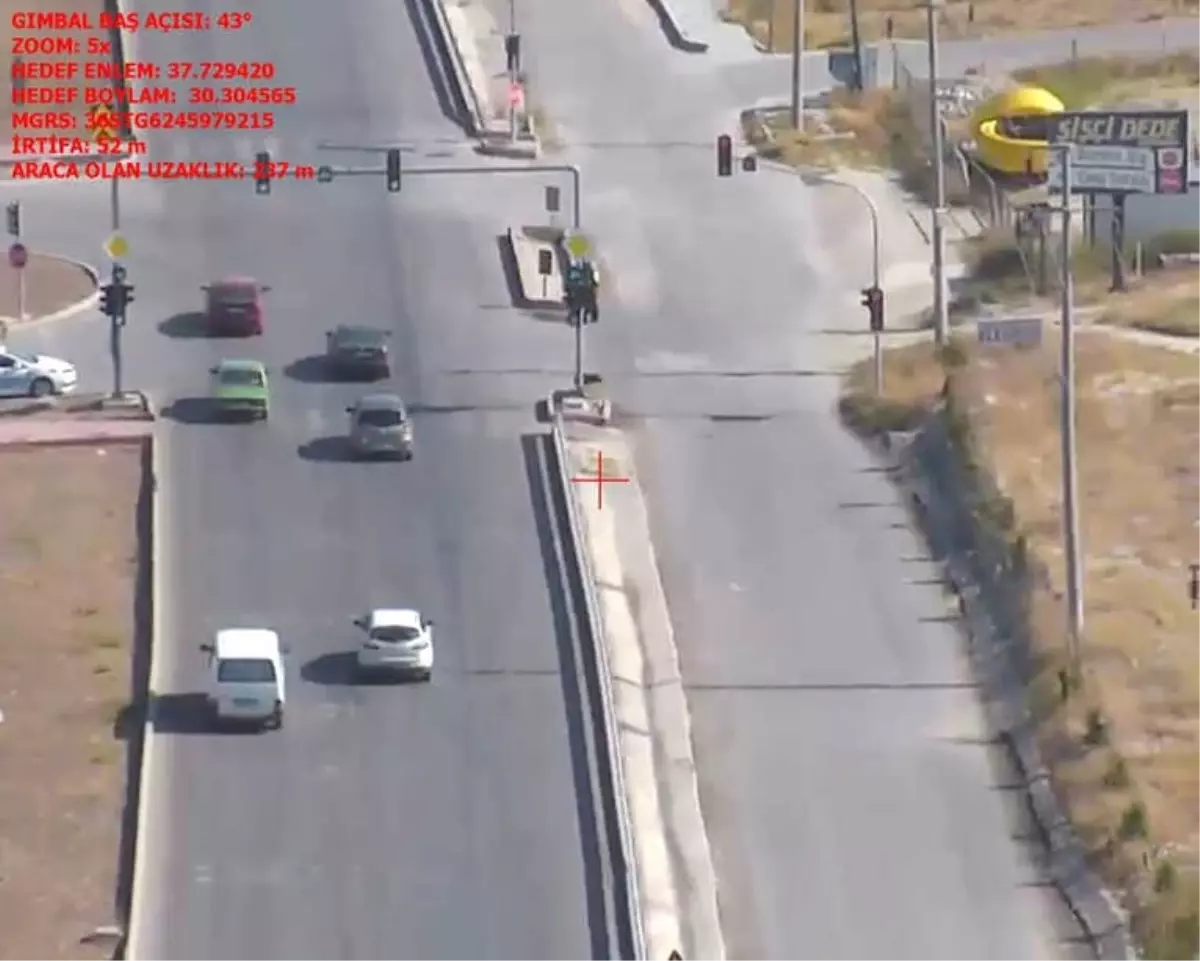 Burdur\'da Drone ile Trafik Denetimi