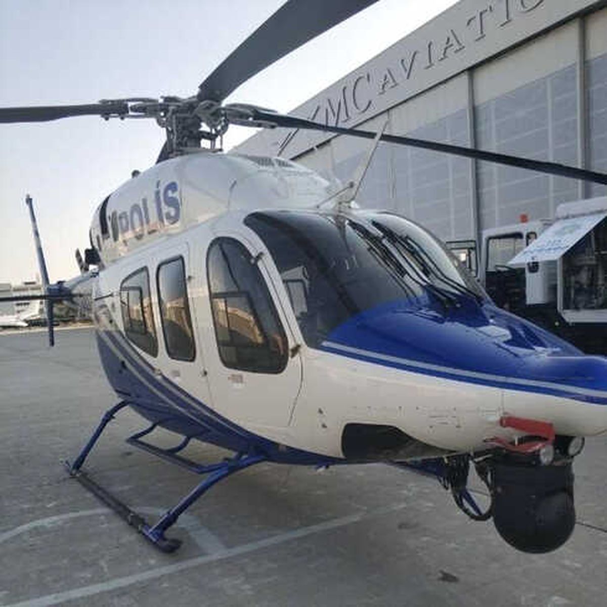 Helikopterle Havadan Denetim Yapıldı