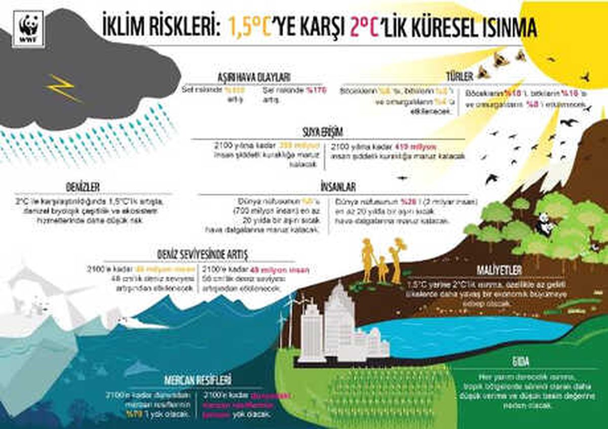 Küresel Isınmayı 1.5 Derecede Tutmak İçin Acele Etmeli"