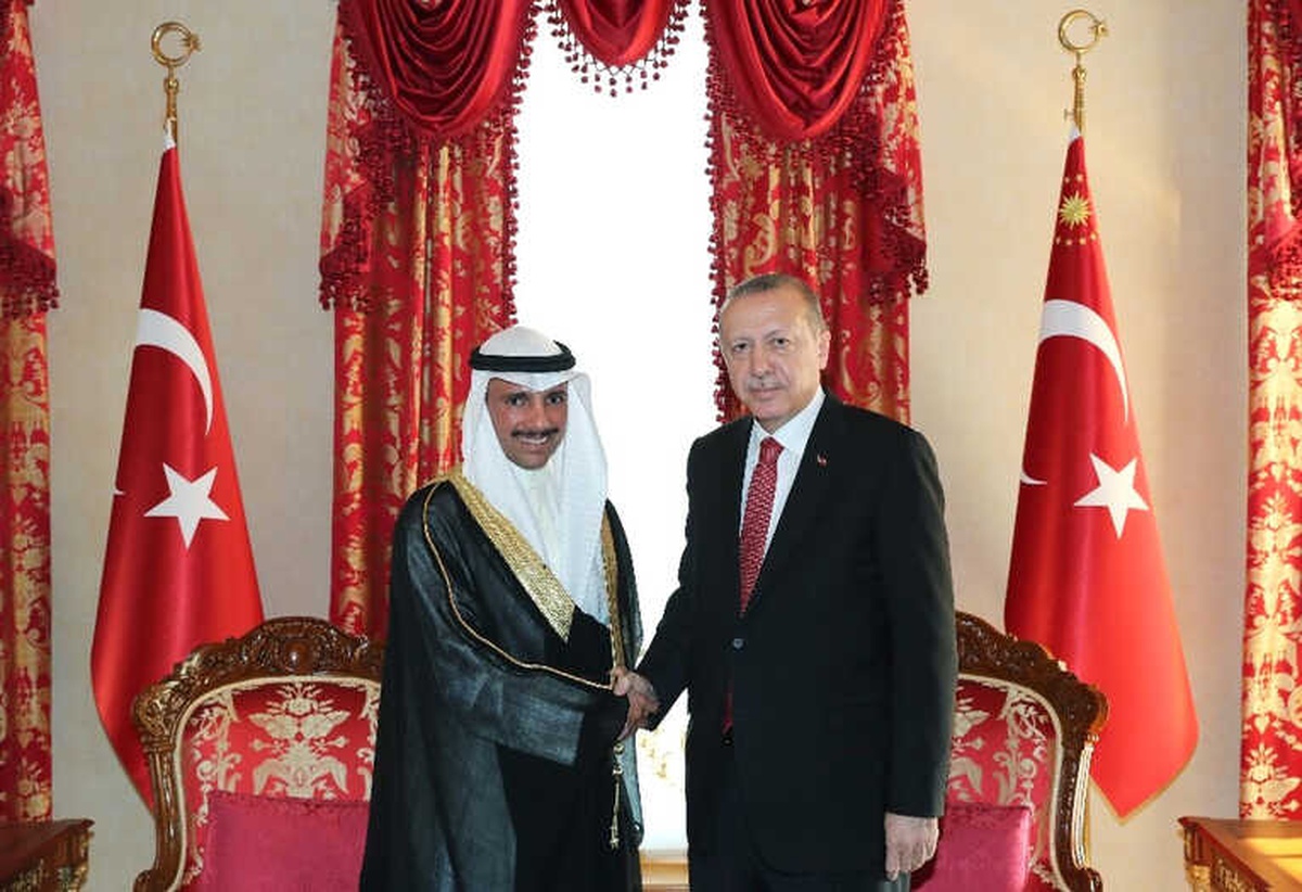 Cumhurbaşkanı Erdoğan, Kuveyt Ulusal Meclis Başkanı Elgani ile Bir Araya Geldi