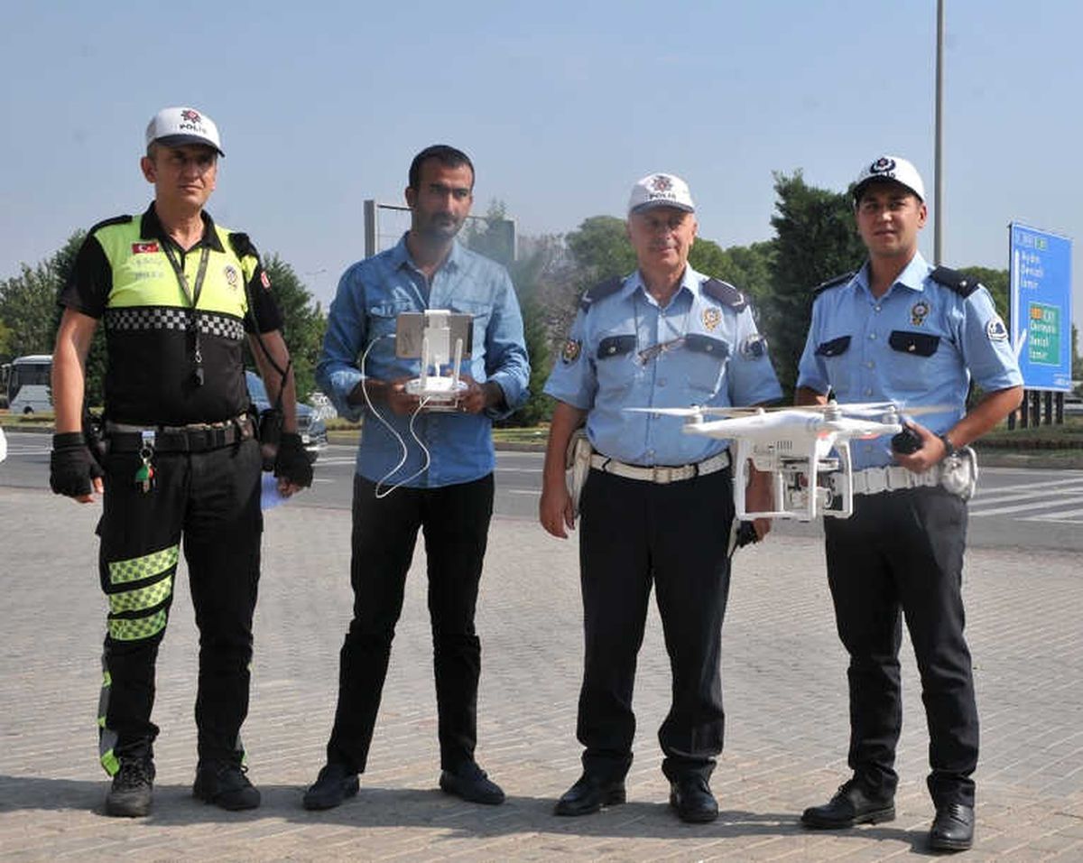 Hatalı Sürücüler \'Drone\'a Yakalandı