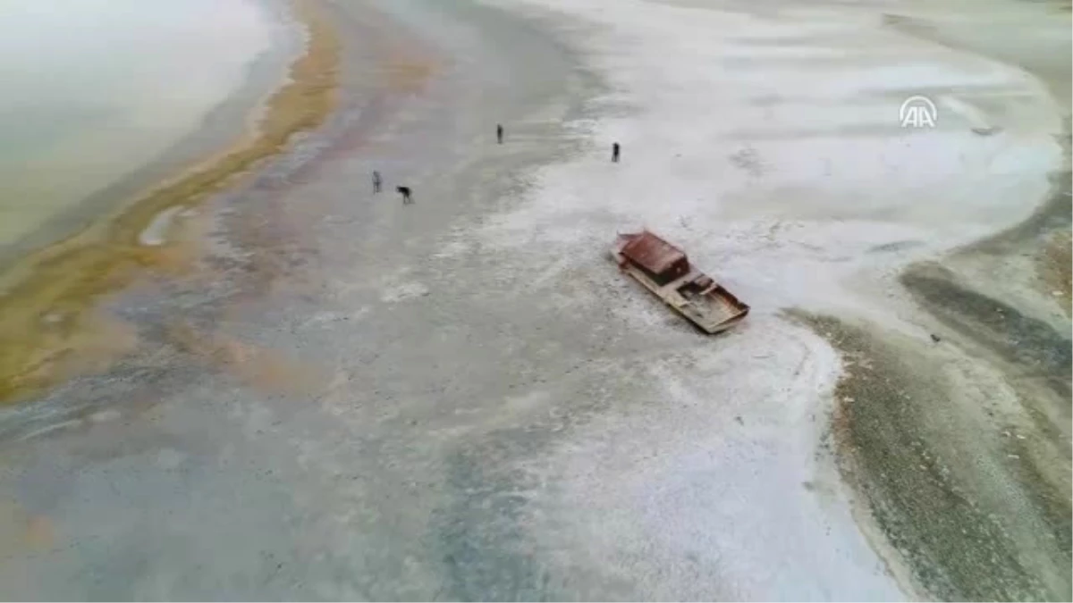 Low Water Level At Lake Van Reveals Sunken Ships