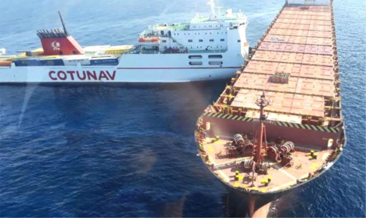 Akdeniz\'de Gemilerin Çarpışması Sonucu Petrol Sızıntısı Oluştu