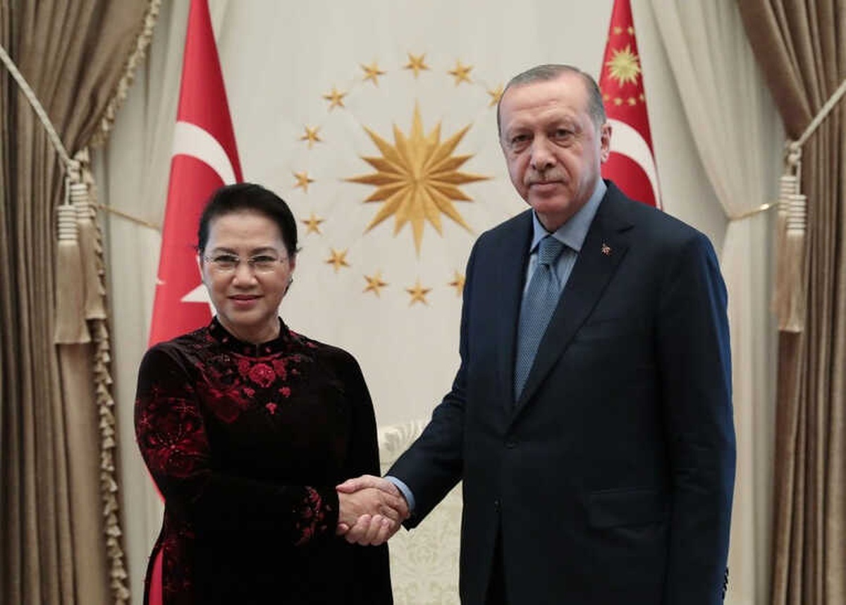 Cumhurbaşkanı Erdoğan, Vietnam Ulusal Meclis Başkanını Kabul Etti
