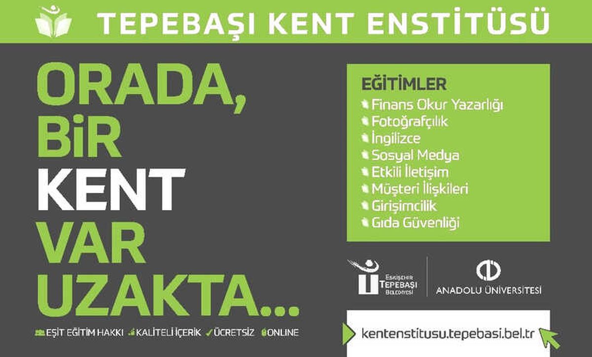 Tepebaşı Kent Enstitüsü\'ne Kayıtlar Devam Ediyor