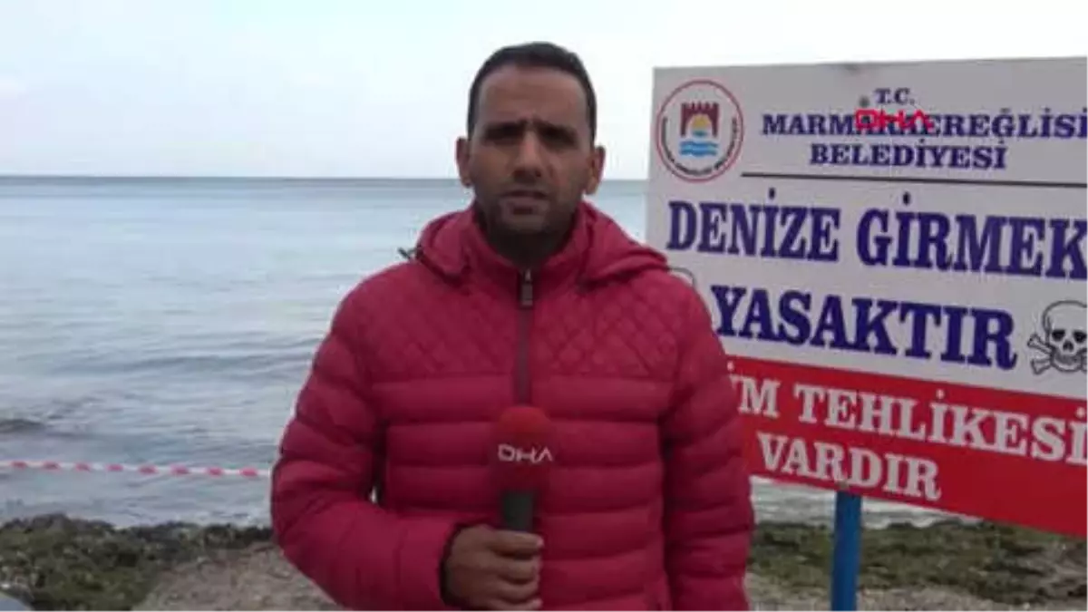 Tekirdağ\'da Derenin Kirli Aktığı Bölgede Denize Girmek Yasaklandı