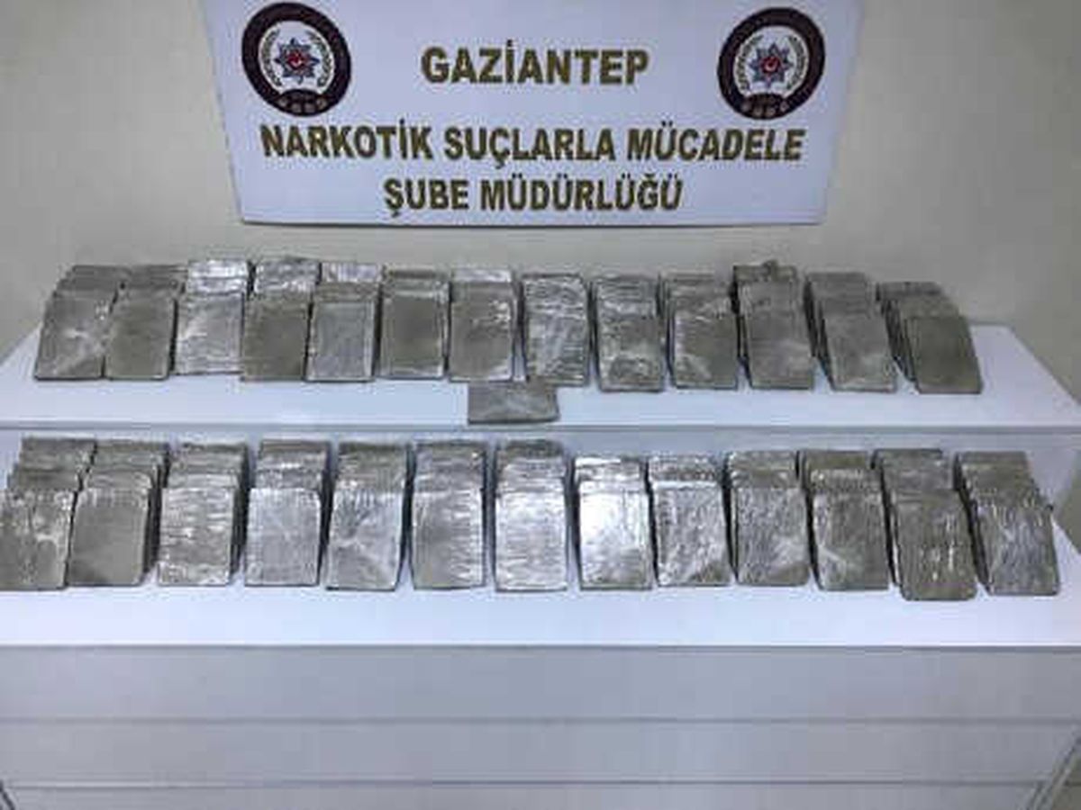 Gaziantep\'te Durdurulan Tır\'da 67 Kilo \'Eroin\' Ele Geçirildi
