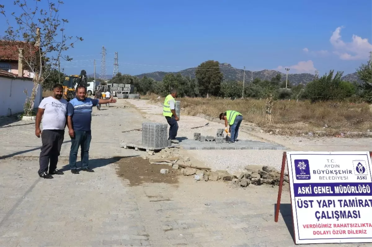 Germencik İstasyon Mahallesi\'nde Çalışmalar Sürüyor