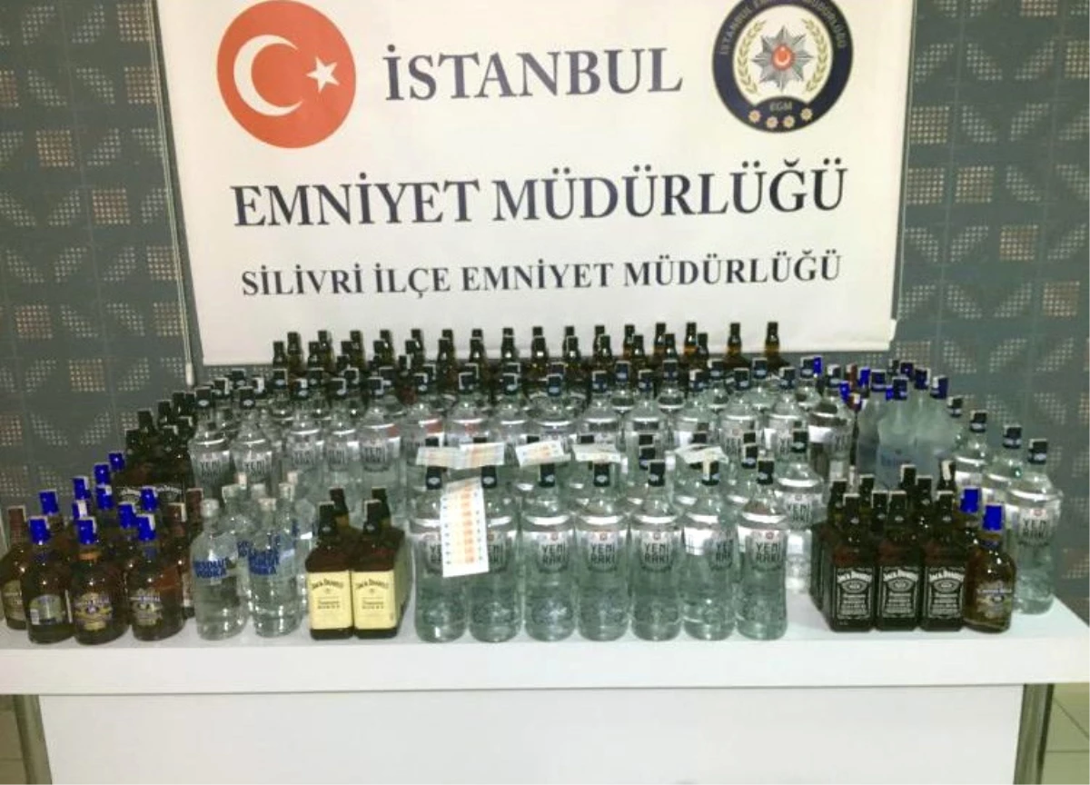 Silivri\'de Kaçak İçki Operasyonu