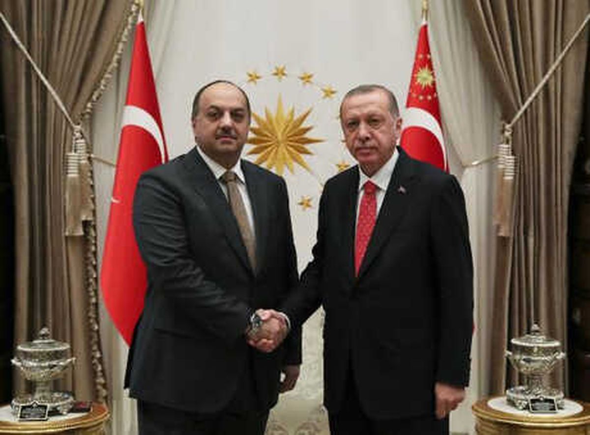Katar Başbakan Yardımcısı ve Savunma İşlerinden Sorumlu Devlet Bakanı Atiyye Beştepe\'de